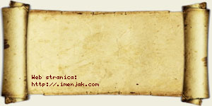 Alimpije Adamović vizit kartica